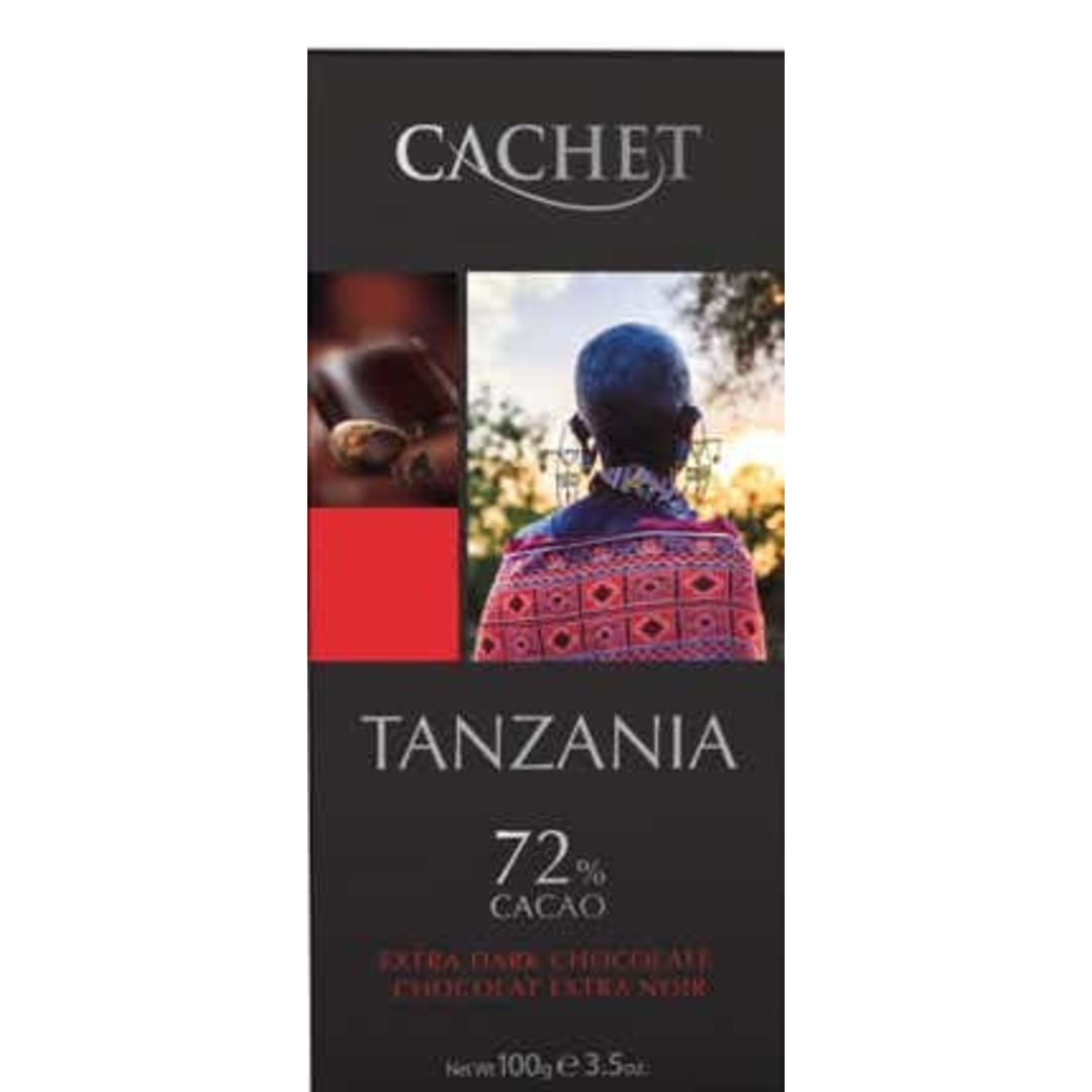 Cachet Extra hořká čokoláda 72% Tanzanie