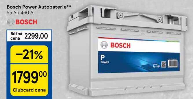 Bosch Power Autobaterie, 55 Ah