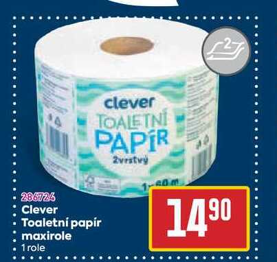 Clever Toaletní papír maxirole 1 role