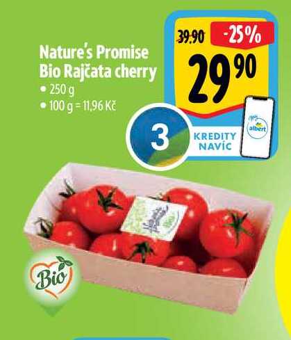 Nature's Promise Bio Rajčata cherry • 250g 
