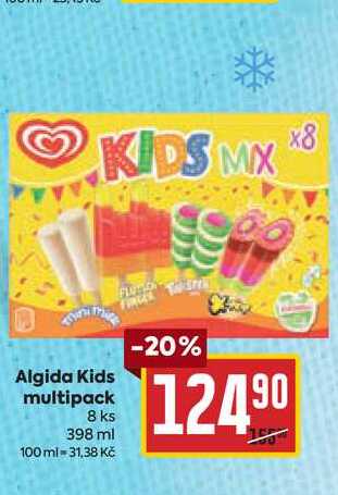 Algida Kids multipack 8 ks 398 ml 