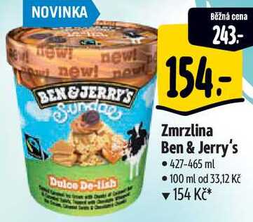 Zmrzlina Ben & Jerry's, 427-465 ml 