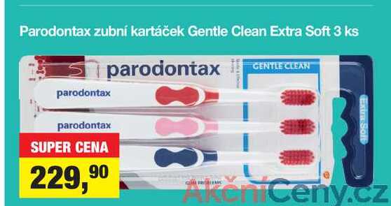 Parodontax zubní kartáček Gentle Clean Extra Soft 3 ks 