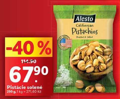 Pistácie solené, 250 g