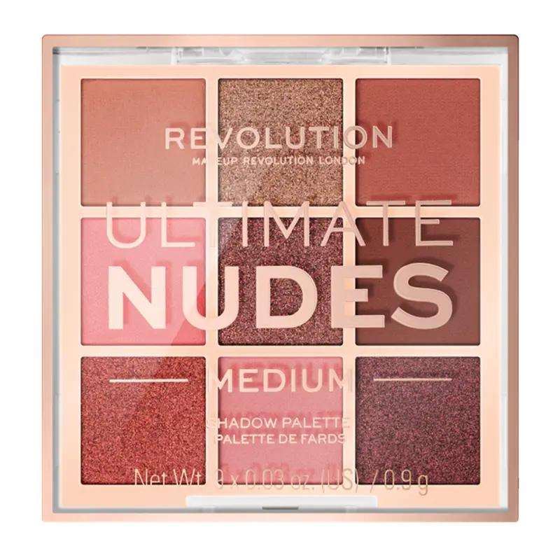 Makeup Revolution Paletka očních stínů Ultimate Nudes Medium