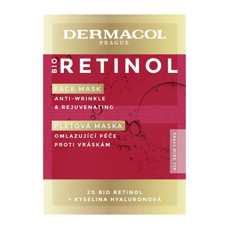 Dermacol Pleťová maska proti vráskám BIO Retinol, 16 ml