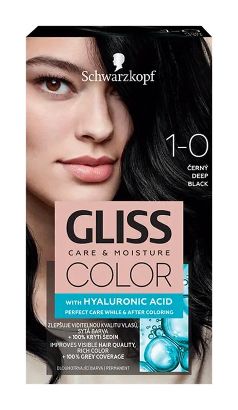 Gliss Color Barva na vlasy 1-0 černá, 1 ks