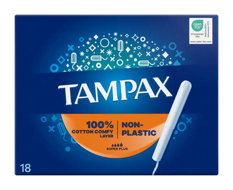 Tampax Tampony s aplikátorem Super Plus, 18 ks