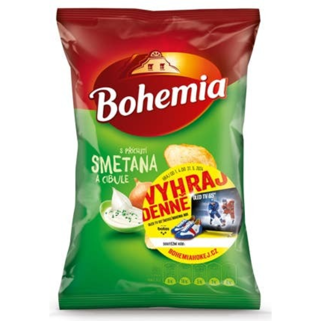 Bohemia chips smetana a cibule