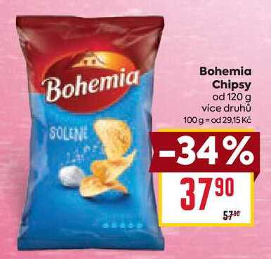 Bohemia Chipsy od 120 g 