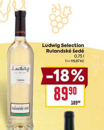 Ludwig Selection Rulandské šedé 0,75l