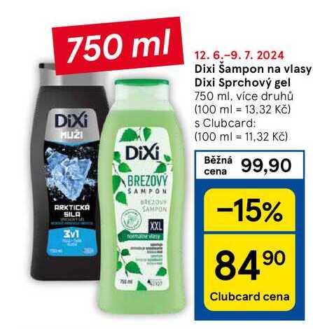 Dixi Sprchový gel, 750 ml