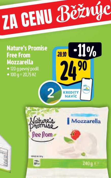   Nature's Promise Free From Mozzarella • 120 g 