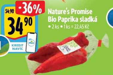 Nature's Promise Bio Paprika sladká, 2 ks