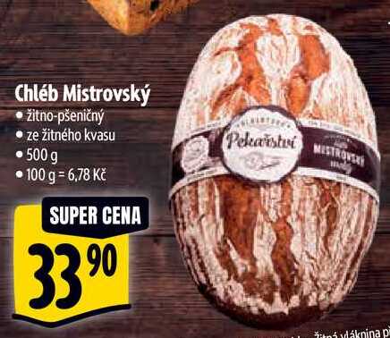 Chléb Mistrovský, 500 g