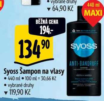 Syoss Šampon na vlasy, 440 ml  