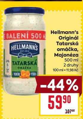 Hellmann's Originál Tatarská omáčka, Majonéza 500 ml