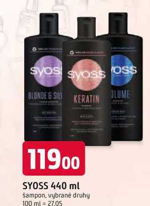 SYOSS 440 ml šampon