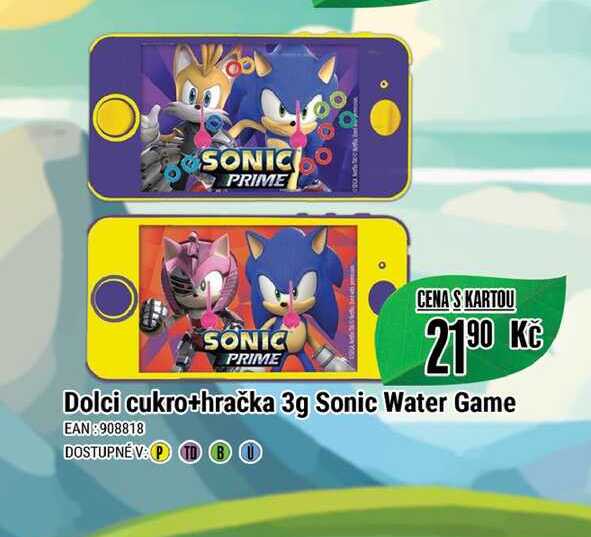 Dolci cukro+hračka 3g Sonic Water Game  