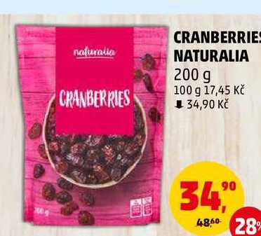 CRANBERRIES NATURALIA 200 g