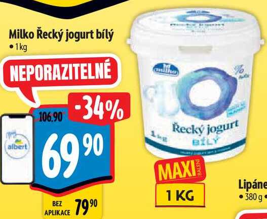 Milko Řecký jogurt bílý, 1 kg
