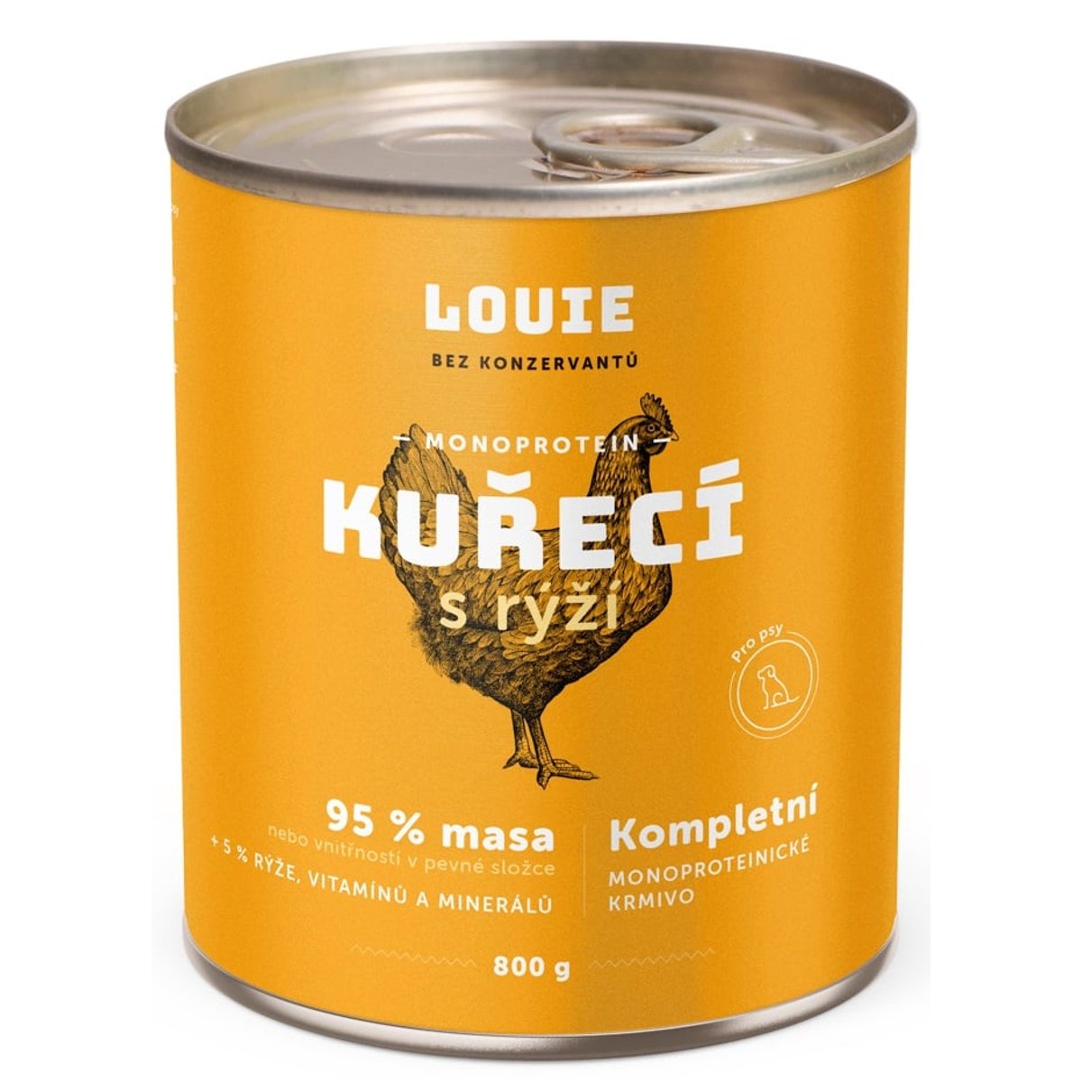 Louie Kompletní krmivo kuřecí s rýží pro psy