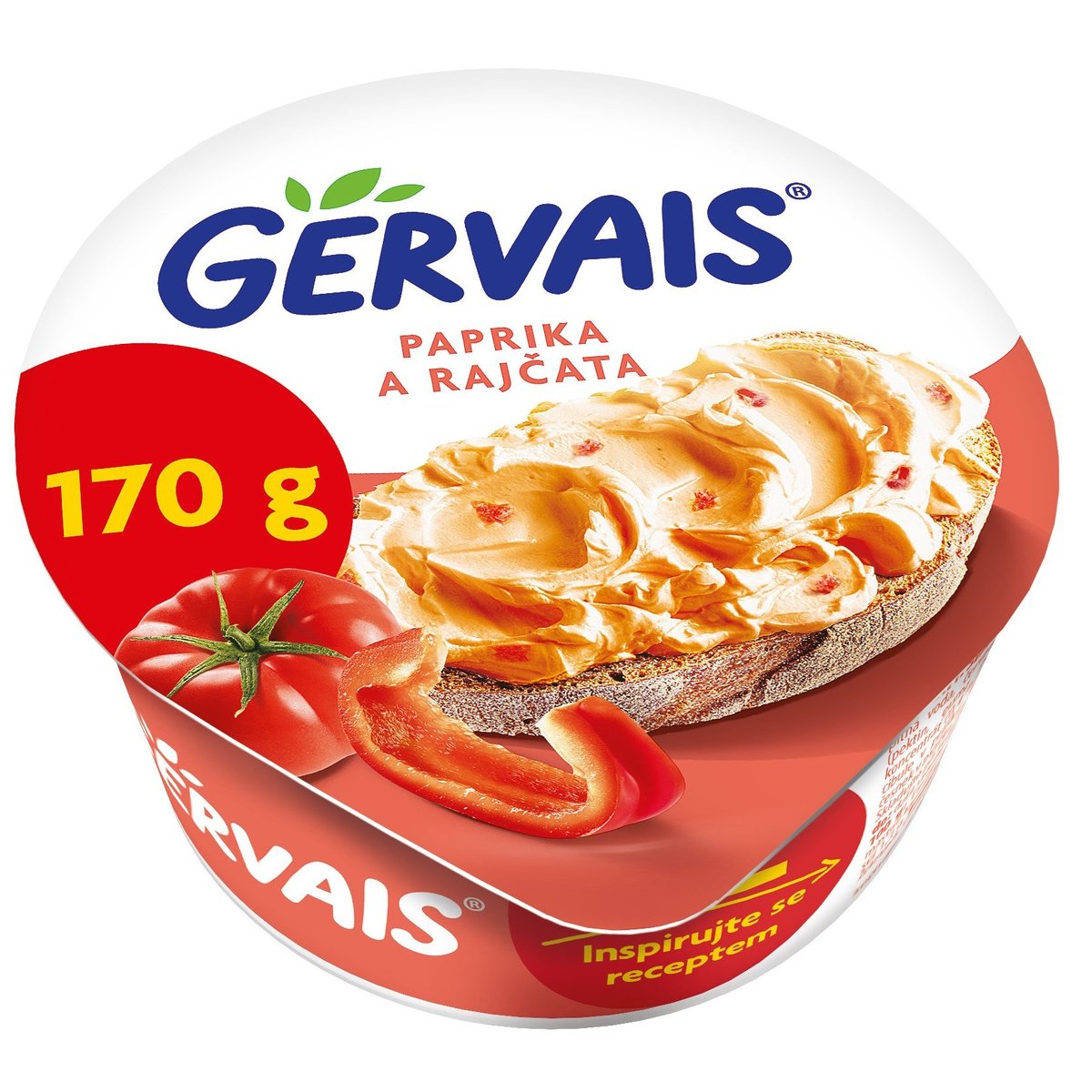 Gervais Original krémový tvarohový sýr s paprikou a rajčaty