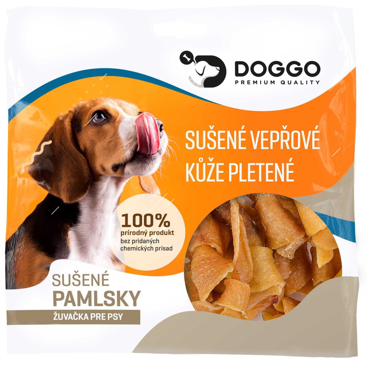 Doggo Sušené vepřové kůže pletené