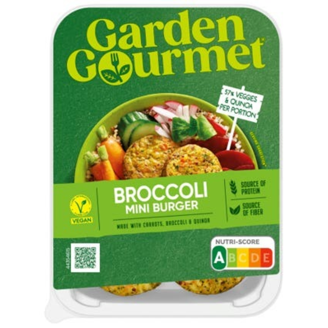 Garden Gourmet Mini burger s brokolicí vegan