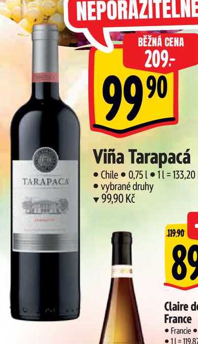 Viña Tarapacá 0,75 l