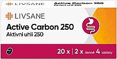 LIVSANE Active Carbon 250 20 tablet