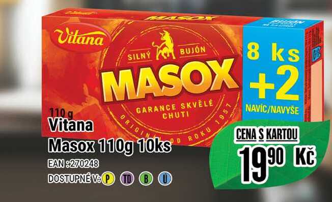 Vitana Masox 110g 10ks 