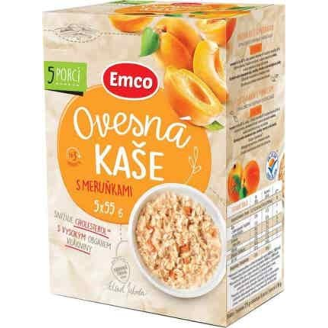 Emco Ovesná kaše s meruňkami 5x55g