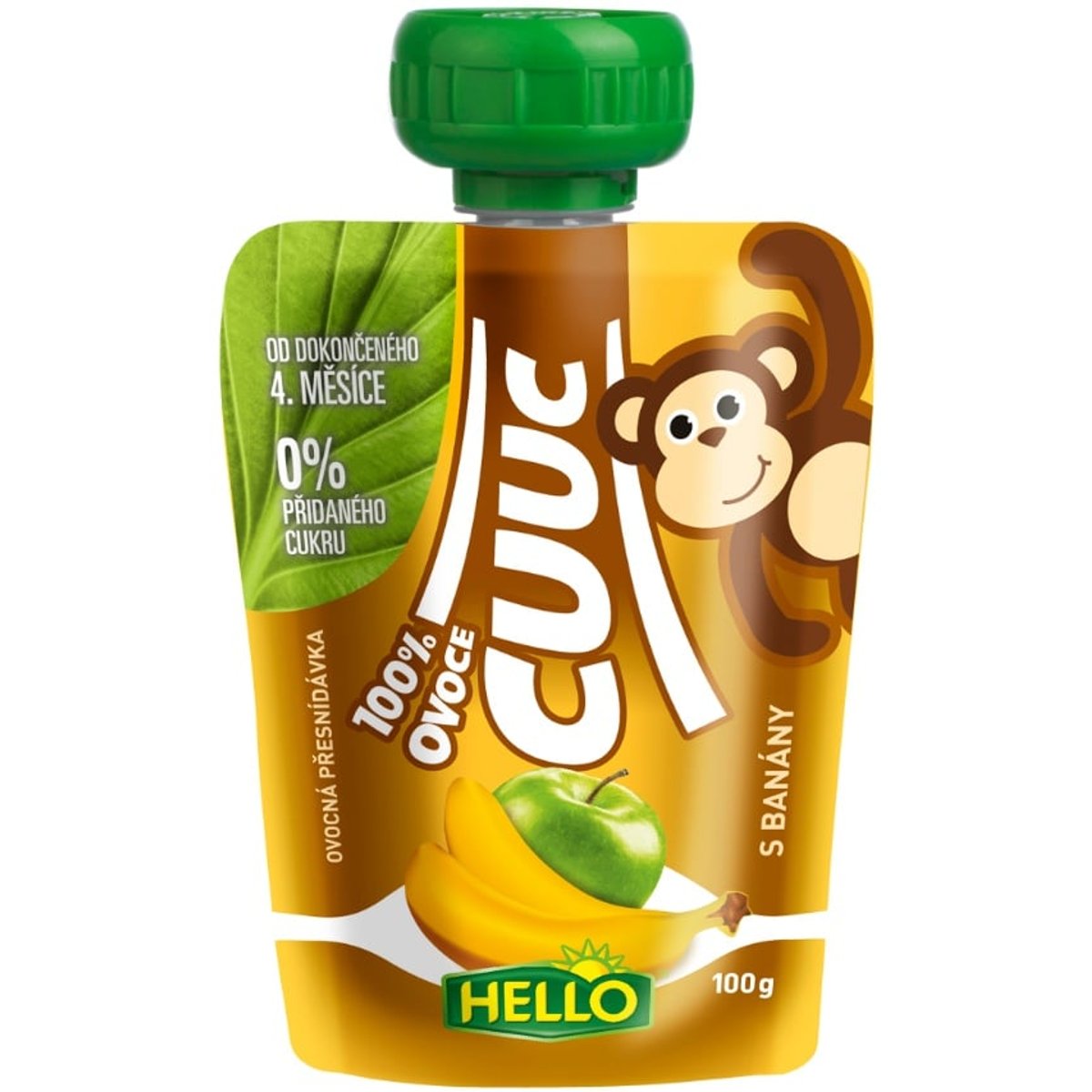 Hello Cuuc 100% ovocná přesnídávka s banány kapsička