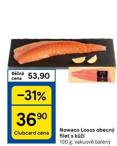 Nowaco Losos obecný filet s kůží, 100 g