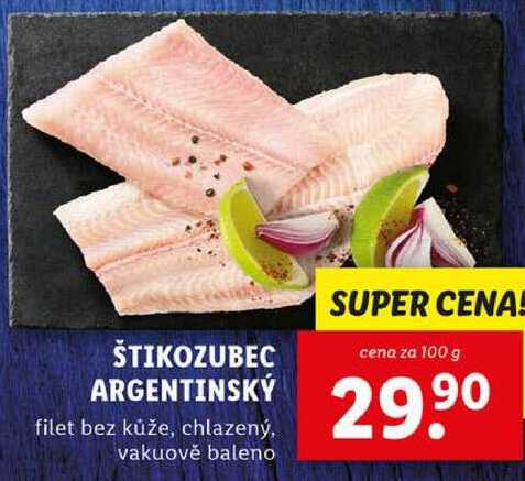 ŠTIKOZUBEC ARGENTINSKÝ, cena za 100 g