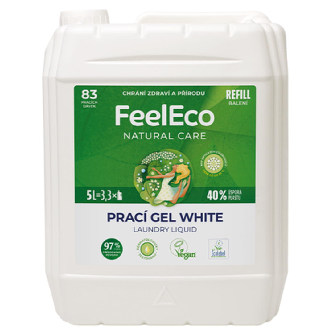 FeelEco Prací gel White 5l