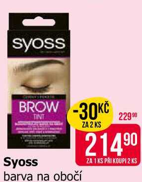 Syoss barva na obočí
