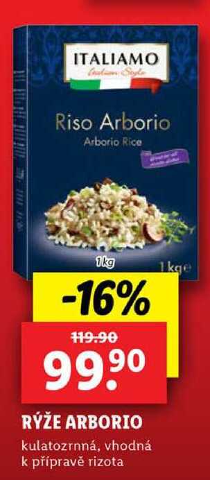 RÝŽE ARBORIO, 1 kg