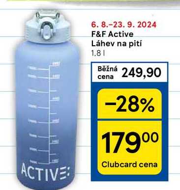 F&F Active Láhev na pití, 1.8 l