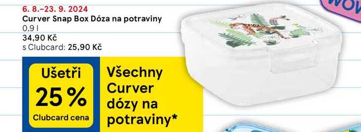 Curver Snap Box Dóza na potraviny, 0.9 l