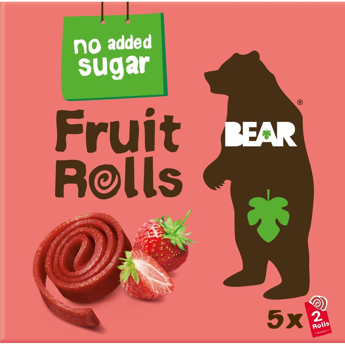 Bear Fruit Rolls ovocné rolované plátky jahoda 5×20 g