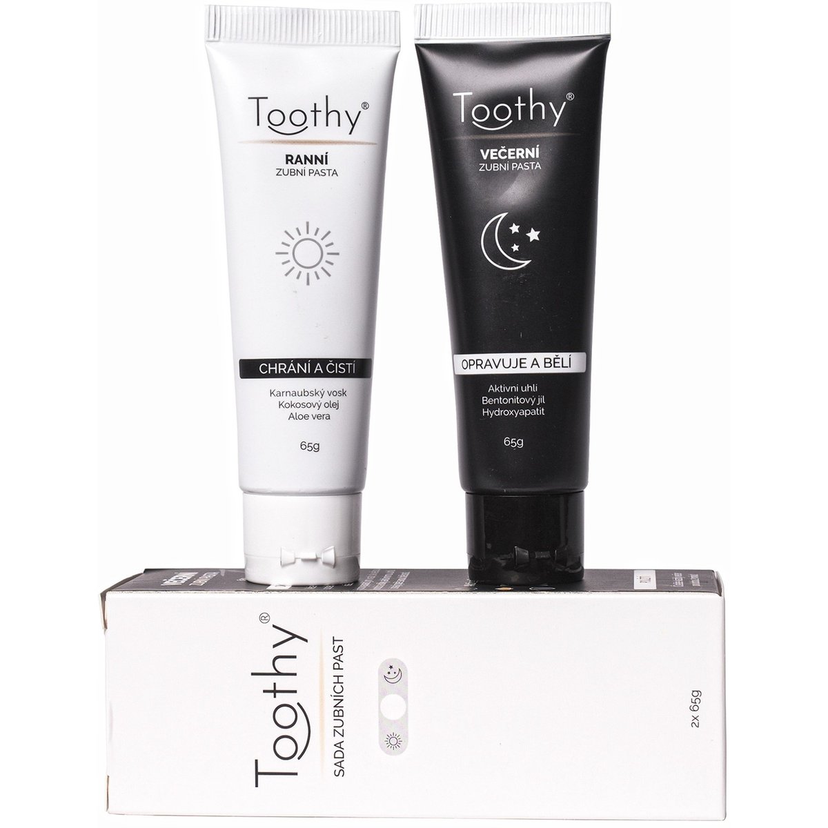 Toothy All Day Care sada zubních past (2×65 ml)