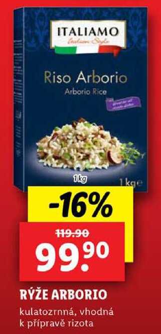 RÝŽE ARBORIO, 1 kg