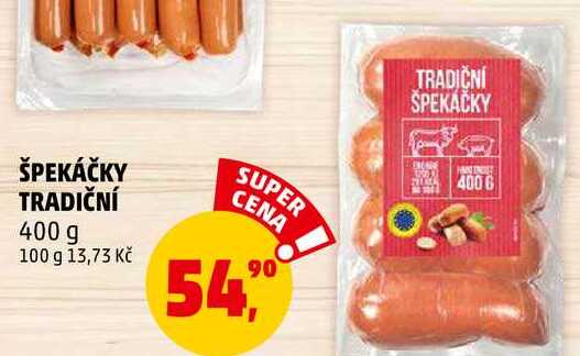 ŠPEKÁČKY TRADIČNÍ, 400 g
