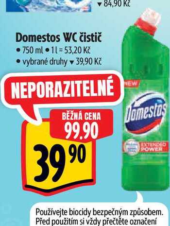   Domestos WC čistič  750 ml