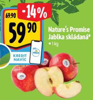   Nature's Promise Jablka skládaná 1kg 