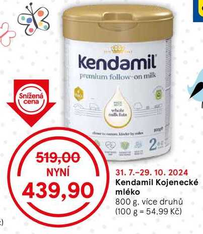 Kendamil Kojenecké mléko, 800 g, více druhů