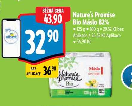   Nature's Promise Bio Máslo 82% •125 g 