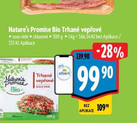 Nature's Promise Bio Trhané vepřové 300 g